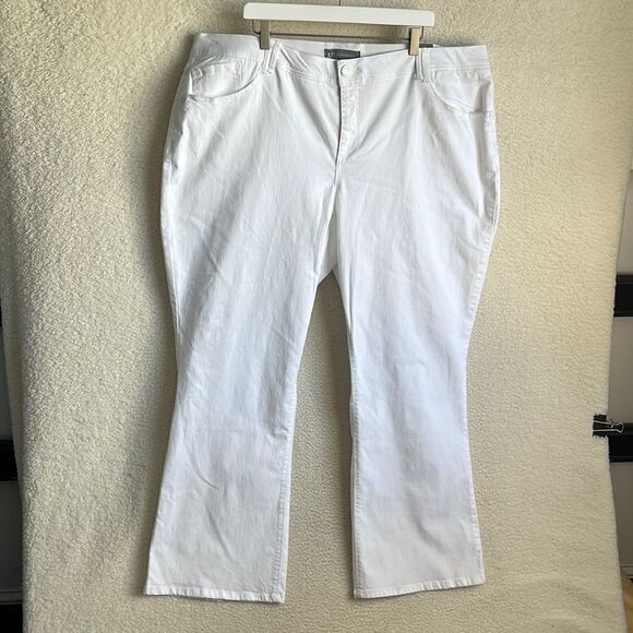 Wit and Wisdom Jeans Womens Size 25W White Itty Bitty Bootcut - Picture 1 of 11